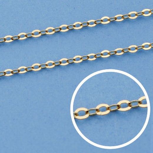 18kts Gold Forced Chain Length 50cm Width 1,5mm 22003250
