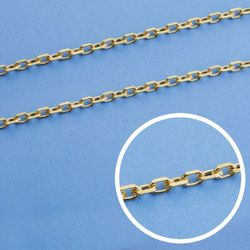 Catena forzata in oro 18 kt Lunghezza 50 cm Larghezza 2,5 mm 11005450