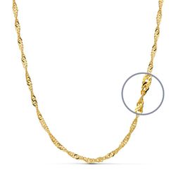 Cadena Oro 18kts 11006140 Eslabón Singapur 40cm x 2,70mm