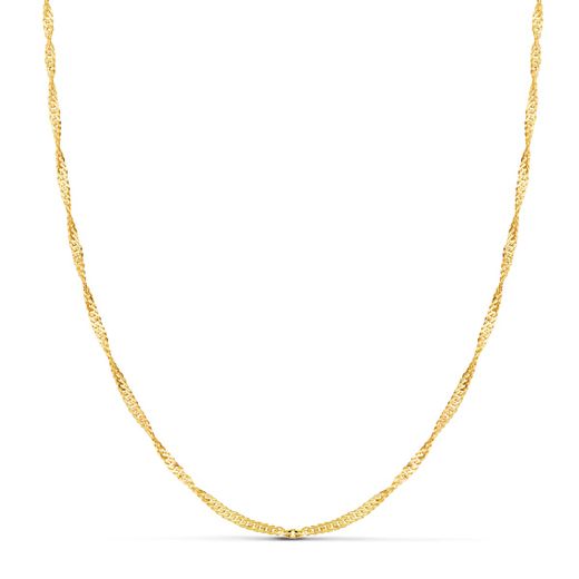 Cadena Oro 18kts 20006550 Eslabón Singapur 50cm x 1,70mm