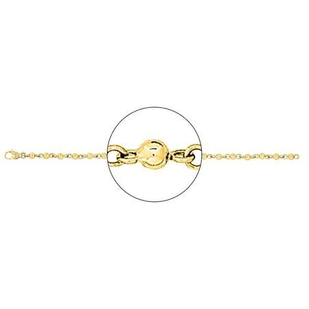 Cadena Oro 18kts Argyor MRM (18)2200-60 Bolitas En Brillo