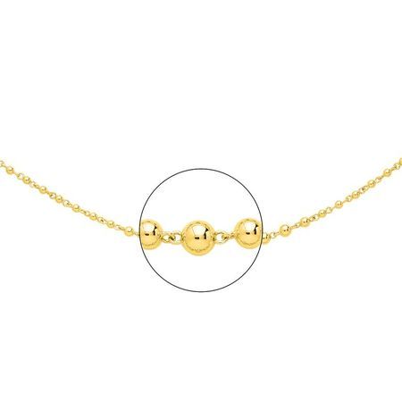 Cadena Oro 18kts Argyor MRM (18)2206-55 Bolitas En Brillo