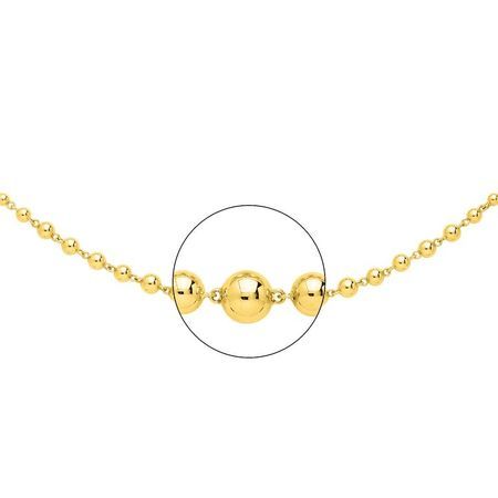 Cadena Oro 18kts Argyor MRM (18)2208-45 Bolitas En Brillo
