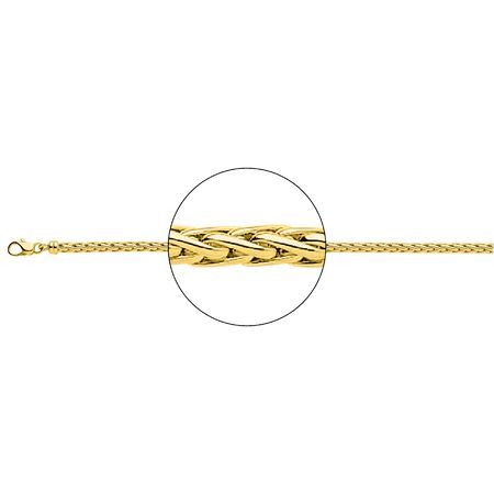 Cadena Oro 18kts Argyor MRM (18)2305-55 Palmier Hueca En Brillo