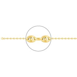 Cadena Oro 18kts Argyor MRM (18)2366-60 Grano De Café Hueca En Brillo