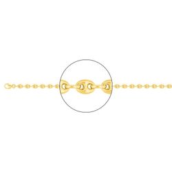 Cadena Oro 18kts Argyor MRM (18)2375-60 Grano De Café Hueca En Brillo