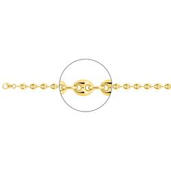 Cadena Oro 18kts Argyor MRM (18)2385-60 Grano De Café Hueca En Brillo