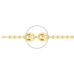 Cadena Oro 18kts Argyor MRM (18)2394-60 Grano De Café Hueca En Brillo
