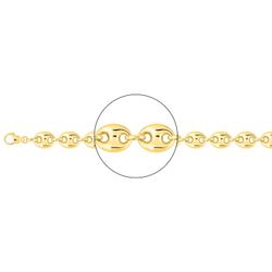 Cadena Oro 18kts Argyor MRM (18)2396-40 Grano De Café Hueca En Brillo