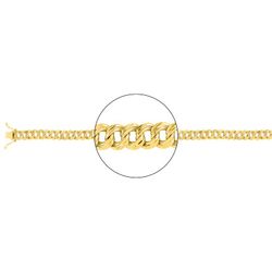 Cadena Oro 18kts Argyor MRM (18)502.7-55 Gourmette Lapidada En Brillo