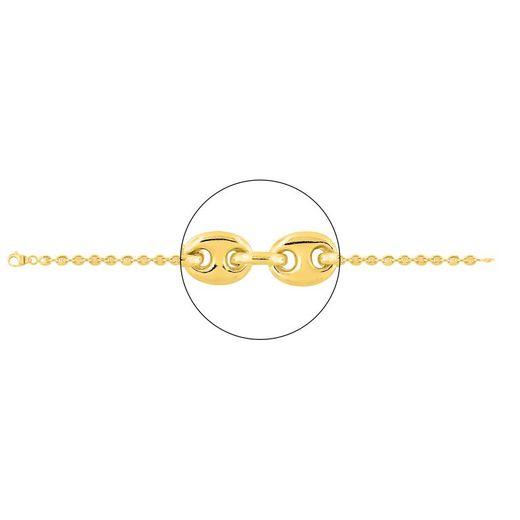 Cadena Oro 18kts Argyor MRM (18)512-40 Grano De Café En Brillo