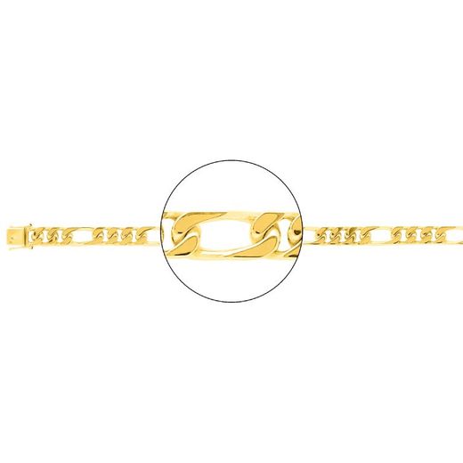 Cadena Oro 18kts Argyor MRM (18)528.8-45 Gourmette En Brillo