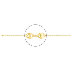 Cadena Oro 18kts Argyor MRM (18)539-45 Grano De Café En Brillo