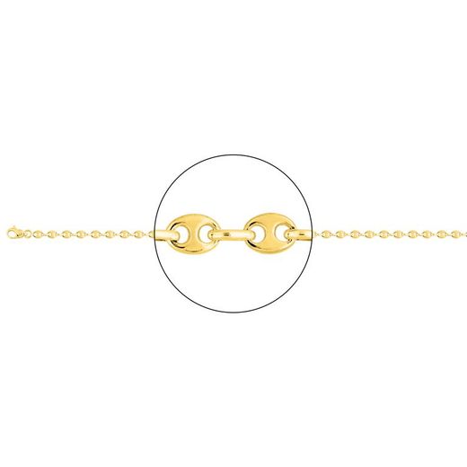 Cadena Oro 18kts Argyor MRM (18)539.2-60 Grano De Café En Brillo