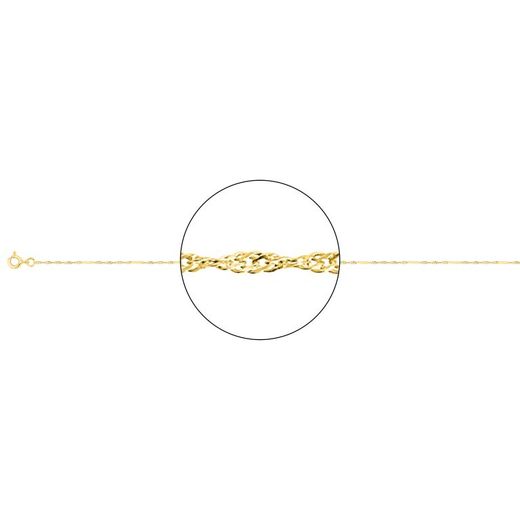 Cadena Oro 18kts Argyor MRM (18)542-40 Serpentine En Brillo