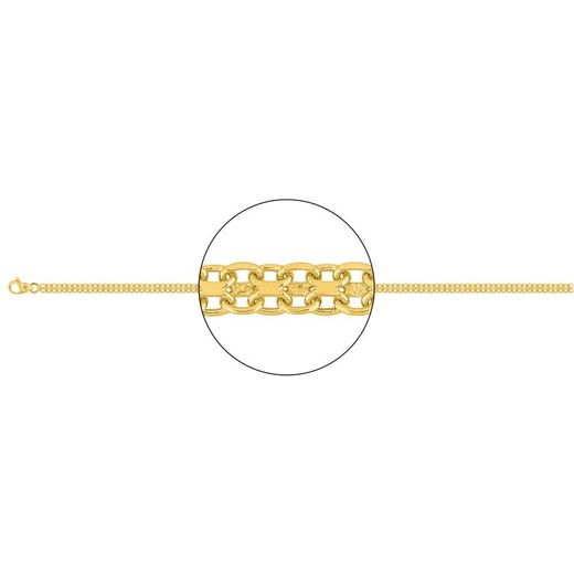 Cadena Oro 18kts Argyor MRM (18)BK50-40 Veneciana En Brillo