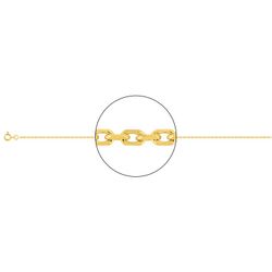 Cadena Oro 18kts Argyor MRM (18)F50-60 Forzada Diamantada En Brillo