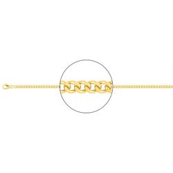 Cadena Oro 18kts Argyor MRM (18)G100-60 Gourmette Diamantada En Brillo