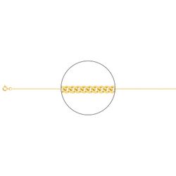 Cadena Oro 18kts Argyor MRM (18)G25-40 Gourmette Diamantada En Brillo