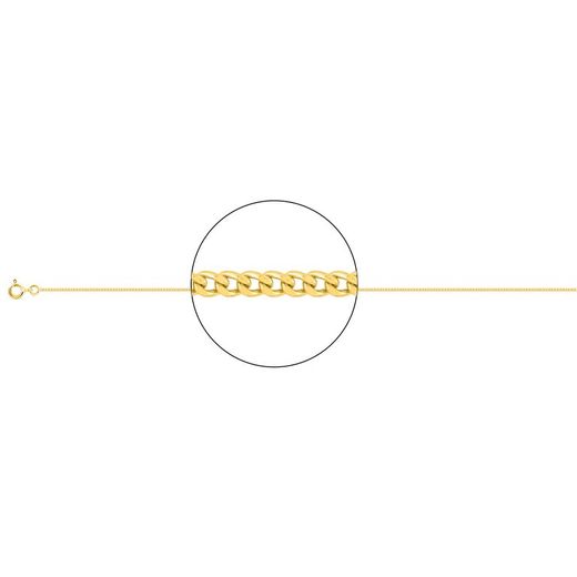 Cadena Oro 18kts Argyor MRM (18)G35-55 Gourmette Diamantada En Brillo