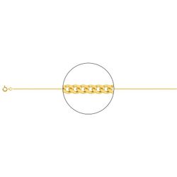 Cadena Oro 18kts Argyor MRM (18)G40-50 Gourmette Diamantada En Brillo