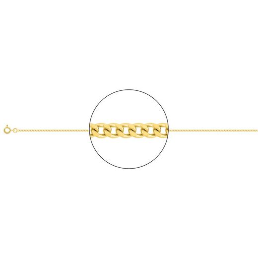 Cadena Oro 18kts Argyor MRM (18)G43-45 Gourmette Diamantada En Brillo