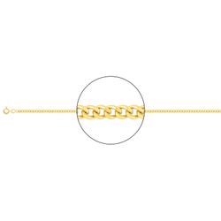 Cadena Oro 18kts Argyor MRM (18)G80-40 Gourmette Diamantada En Brillo