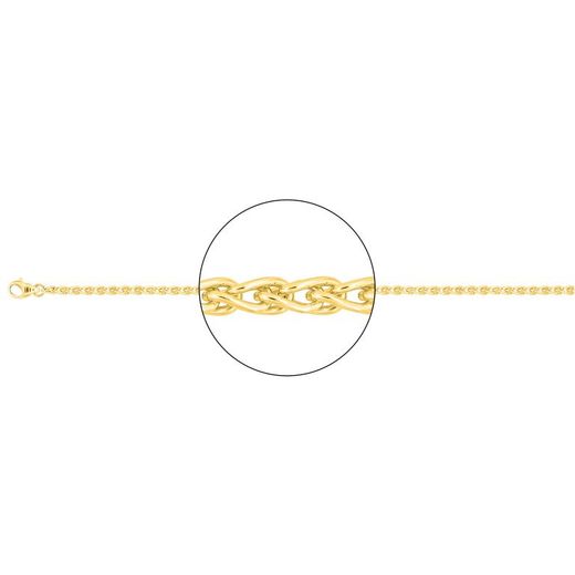 Cadena Oro 18kts Argyor MRM (18).SP100-50 Spiga En Brillo
