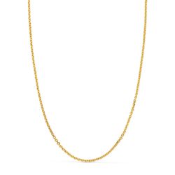 Cadena Oro 18Kts60cm x 2,00mm 11007960 Maciza Forzada Eslabón Tallado