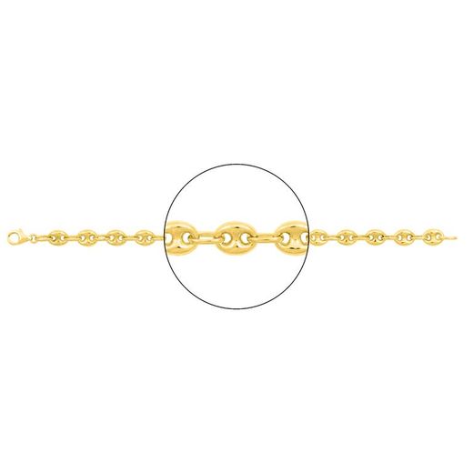 Cadena Oro 9kts Argyor MRM (9)610001.4 Grano De Café En Brillo