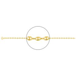 Cadena Oro 9kts Argyor MRM (9)610052 Grano De Café En Brillo