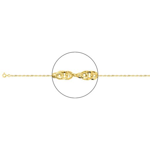 Cadena Oro 9kts Argyor MRM (9)9K2383 Singapure En Brillo