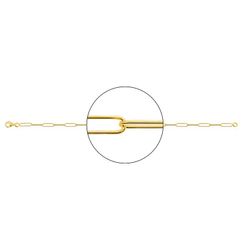 Cadena Oro 9kts Argyor MRM (9)9K507-60 Forzada Rectangular En Brillo