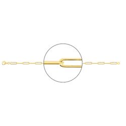 Cadena Oro 9kts Argyor MRM (9)9K510-60 Forzada Rectangular En Brillo