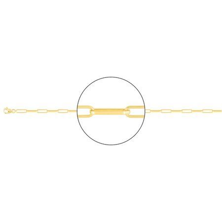 Cadena Oro 9kts Argyor MRM (9)9K520-55 Forzada Rectangular En Brillo