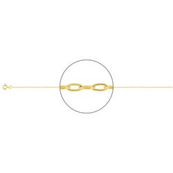 Cadena Oro 9kts Argyor MRM (9)9KF30T-55 Forzada Rectangular En Brillo