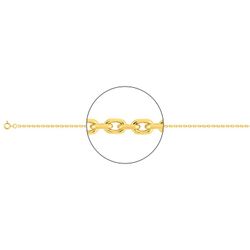 Cadena Oro 9kts Argyor MRM (9)9KF70 Forzada Diamantada En Brillo