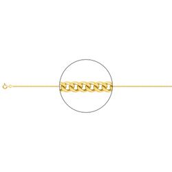 Cadena Oro 9kts Argyor MRM (9)9KG45 Gourmette Diamantada En Brillo