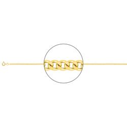 Cadena Oro 9kts Argyor MRM (9)9KG60 Gourmette Diamantada En Brillo