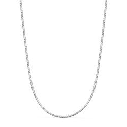Cadena Oro Blanco 18kts 20000374 Maciza 45cm x 1.20mm