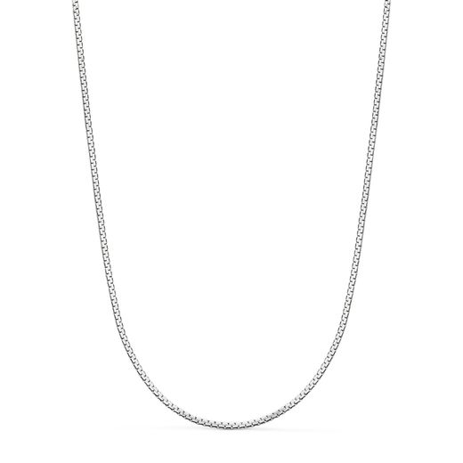 Cadena Oro Blanco 18kts 20000374 Maciza 45cm x 1.20mm