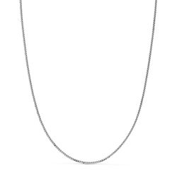 Cadena Oro Blanco 18kts 24000340 Maciza 40cm x 1.00mm