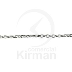 Cadena Plata 072215 Forzada Diámetro 50cm (1,5mm x 1,1mm)