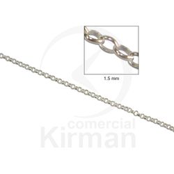 Cadena Plata 072298 Rolo Redonda 50cm (1,50mm)
