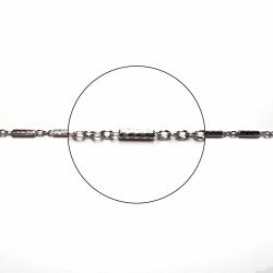 Cadena Plata Barritas 40cm NP154/10/40