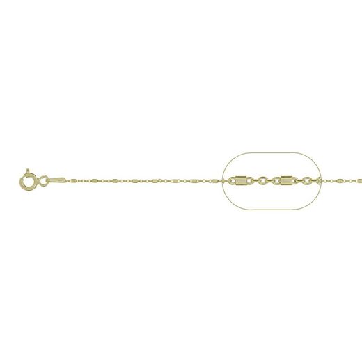 Golden Silver Chain 42cm CAD00012DO Cylinder