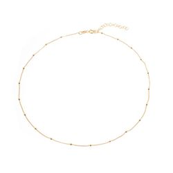 Cadena Plata Dorada 42cm CAD00025DO Bola