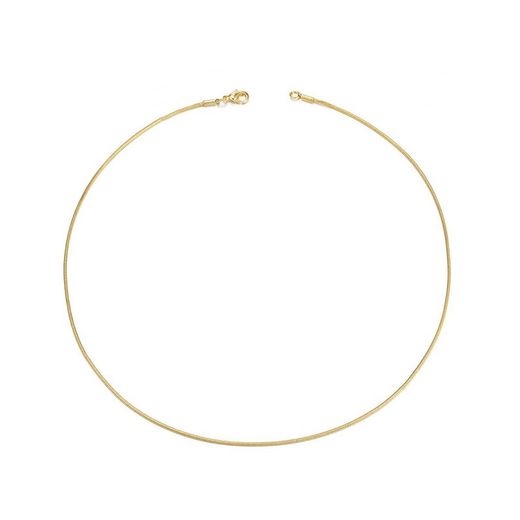 Gold Plated Silver Chain 42cm CAD00034DO Omega