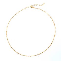 Cadena Plata Dorada 42cm CAD00038DO Singapur