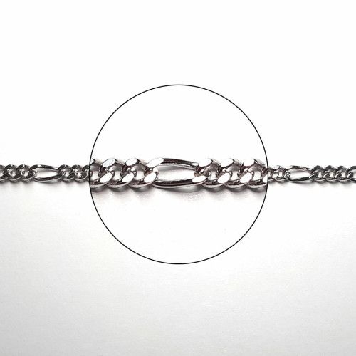 Cadena Plata Figaro 50cm NP154/6/60/50